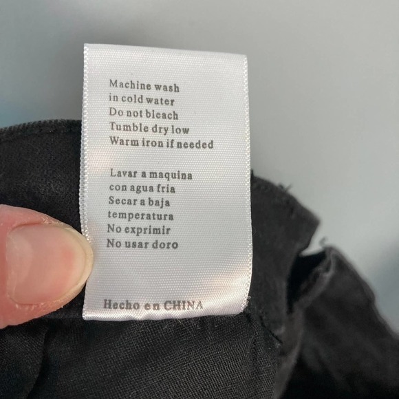 Kancan Black Distressed Destroyed Ripped Denim Raw Hem Jean Shorts Size 27 - Picture 9 of 16